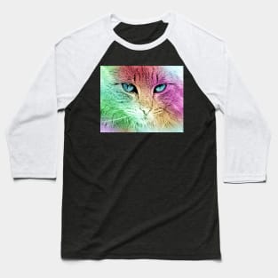 Rainbow Cat Baseball T-Shirt